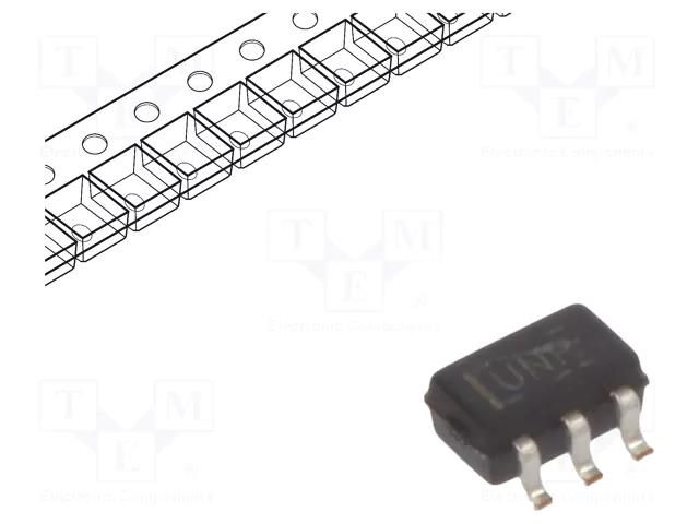 IC: digital; bus buffer; Ch: 1; CMOS; SMD; SC70; 0.8÷2.7VDC; -40÷85°C TEXAS INSTRUMENTS SN74AUC1G126DCKR