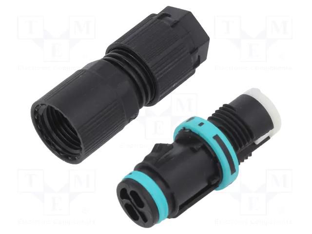 Connector: AC supply; screw terminal; female; TH381; 10A; 400V TECHNO THB.381.B2A.L