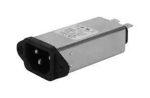 FILTERED IEC MODULE, C14, 10A, QC RP185-10-4.7-QD