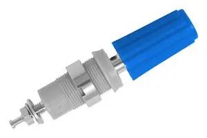 BINDING POST, 4MM, 36A/100V, BLU, PANEL CT4231-NI-6