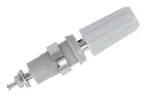 BINDING POST, 4MM, 36A/100V, WHT, PANEL CT4231-NI-9