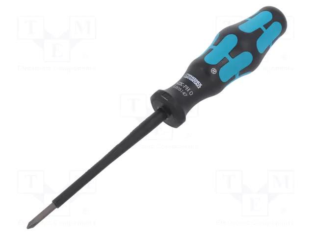 Screwdriver; insulated; Phillips; PH0; Blade length: 80mm PHOENIX CONTACT PH-1205147