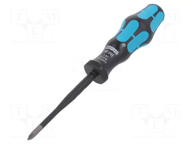 Screwdriver: insulated; Phillips; PH1; Blade length: 80mm PHOENIX CONTACT PH-1212693
