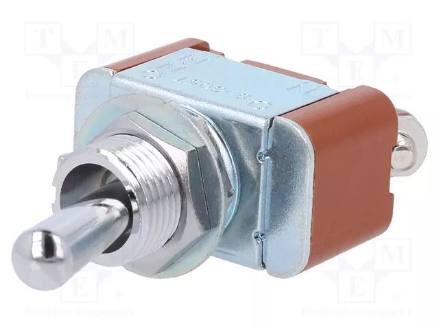 Switch: toggle; Pos: 2; SPDT; ON-(OFF); 15A/125VAC; 20A/30VDC NKK SWITCHES S305T