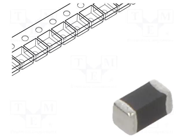 Varistor: multilayer; SMD; 0603; 25VAC; 31VDC; 0.3J; 30A; 67V; 3mW EPCOS B72500E0250K060