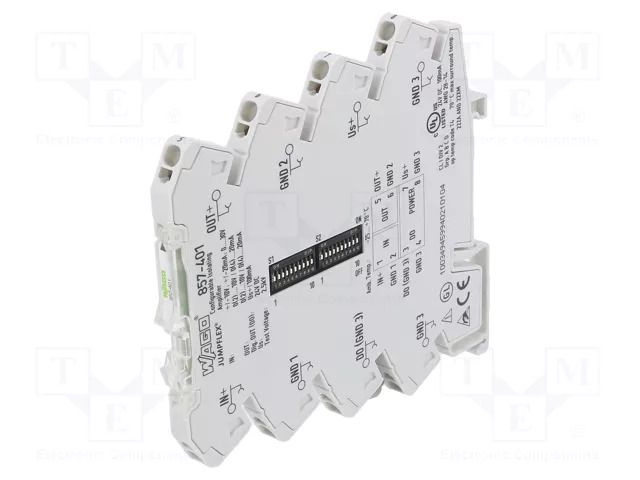 Converter: signal separator/amplifier; for DIN rail mounting WAGO 857-401
