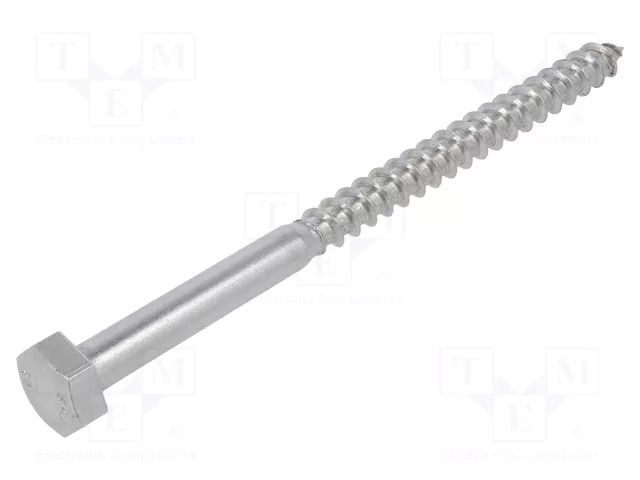 Screw; for wood; 10x150; Head: hexagonal; none; 17mm; DIN 571 BOSSARD B10X150/BN704