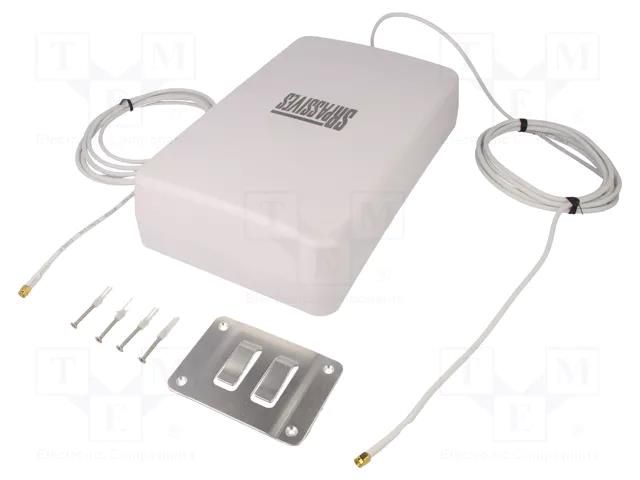 Antenna; LTE; 9dBi; outside; 50Ω; 680÷960MHz,1710÷2700MHz; 3m SR PASSIVES 4G-PNL07-SMA-3