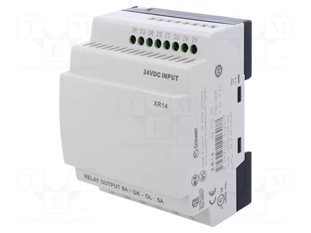 Module: extension; IN: 8; OUT: 6; OUT 1: relay; 24VDC; Millenium 3 CROUZET CROUZET-88970231
