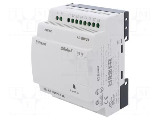 Programmable relay; IN: 8; Analog in: 0; OUT: 4; Millenium 3 Smart CROUZET CROUZET-88974024