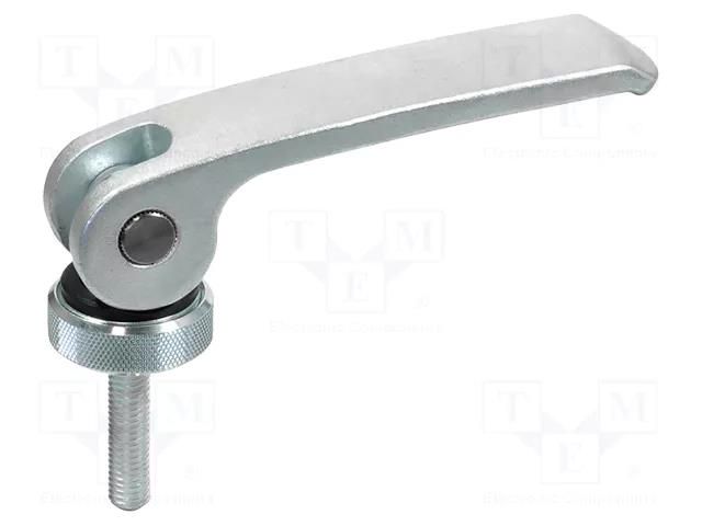 Lever; clamping; Thread len: 25mm; Lever length: 63mm ELESA+GANTER GN927.3-63-M5-25-B