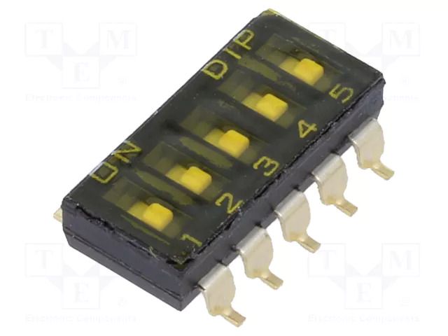 Switch: DIP-SWITCH; OFF-ON; 0.025A/24VDC; Pos: 2; SMD; -40÷85°C KNITTER-SWITCH SBS1005