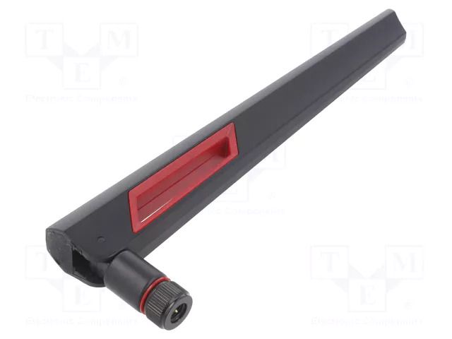 Antenna; black-red; SMA; 50W; 2.4÷2.5GHz,5.1÷5.8GHz; 50Ω; 0.195m QOLTEC QOLTEC-57017