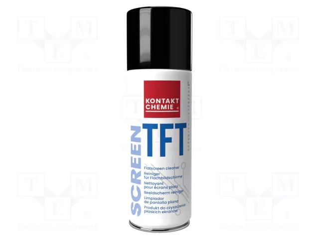 Cleaning agent; SCREEN TFT; 200ml; foam; can; white KONTAKT CHEMIE 99TFT/200