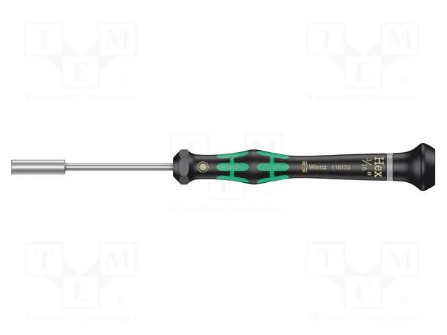 Screwdriver; precision; 6-angles socket; HEX 3/16" WERA WERA.05118135001