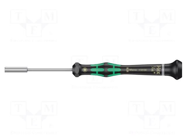 Screwdriver; precision; 6-angles socket; HEX 7/64" WERA WERA.05118130001
