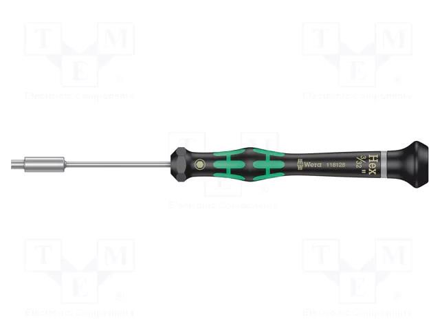 Screwdriver; precision; 6-angles socket; HEX 3/32" WERA WERA.05118128001