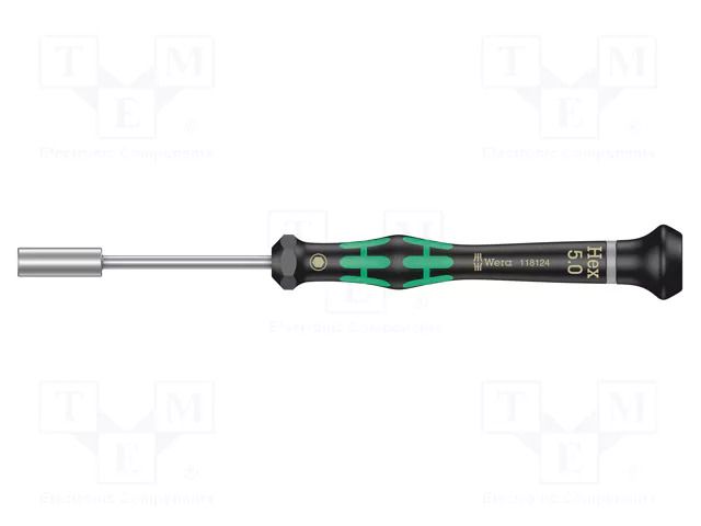 Screwdriver: precision; 6-angles socket; HEX 5mm WERA WERA.05118124001
