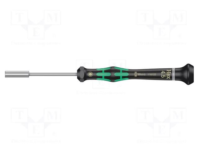 Screwdriver; precision; 6-angles socket; HEX 4.5mm WERA WERA.05118122001