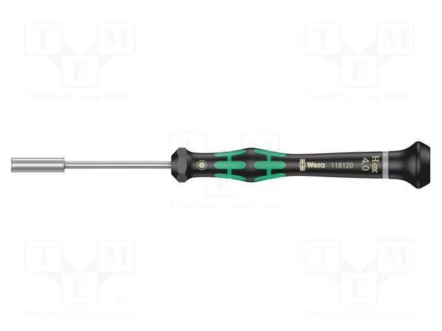 Screwdriver; precision; 6-angles socket; HEX 4mm WERA WERA.05118120001
