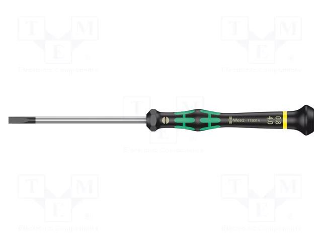Screwdriver; precision; slot; 4x0.8mm; Kraftform Micro WERA WERA.05118014001