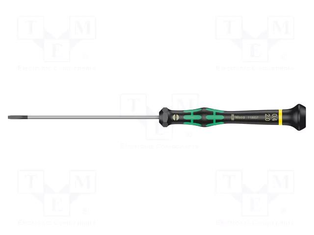 Screwdriver; precision; slot; 2x0.4mm; Kraftform Micro WERA WERA.05118007001