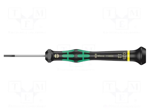 Screwdriver; precision; slot; 2.5x0.35mm; Kraftform Micro WERA WERA.05117997001