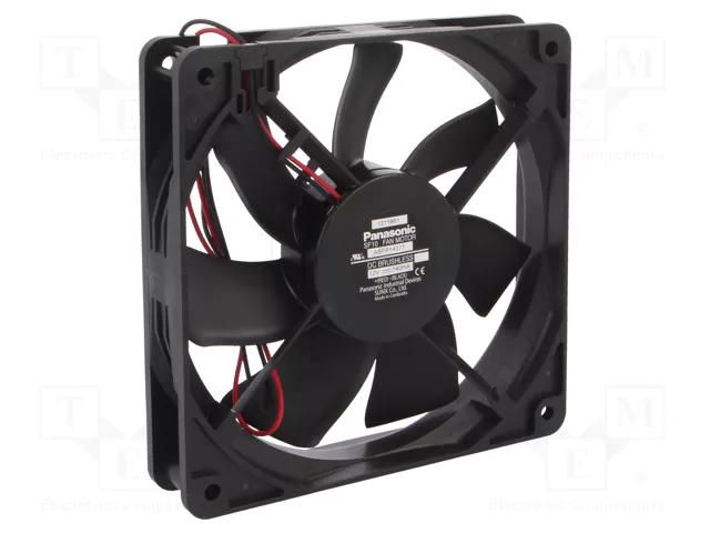 Fan: DC; axial; 12VDC; 120x120x25mm; 98m3/h; 26.5dBA; ball; 1600rpm PANASONIC ASFP14371