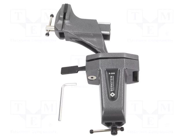 Vice; aluminium; Jaws width: 50mm; with ball joint; 1.45kg BERNSTEIN BRN-9-205