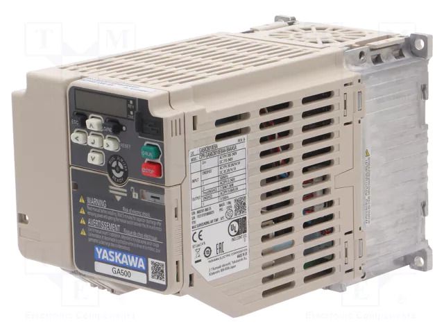 Vector inverter; Max motor power: 1.5/2.2kW; Usup: 200÷240VAC YASKAWA CIPR-GA50CB010EBAA