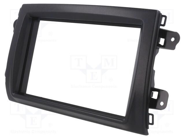 Radio frame; Fiat; 2 DIN; black PER.PIC. RAM-40.535