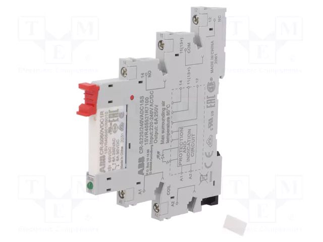 Relay: interface; SPDT; Ucoil: 230VAC,230VDC; CR-S ABB CR-S230VADC1CRS