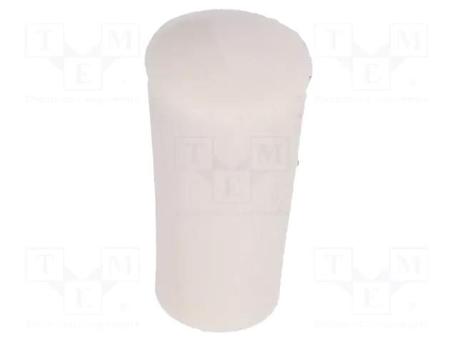 Cap; ATE; push-in; PVC; Body: white; Illumin: none KNITTER-SWITCH C3110