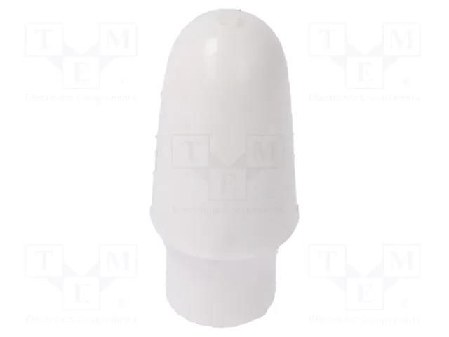 Cap; MTA; push-in; PVC; Body: white; Illumin: none KNITTER-SWITCH C1110