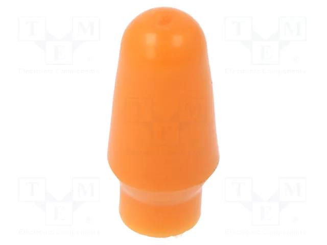 Cap; MTA; push-in; PVC; Body: orange; Illumin: none KNITTER-SWITCH C1103