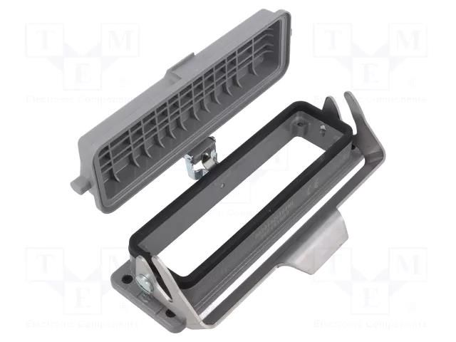 Enclosure for connectors: HDC; size L32B; Han® B; IP65; straight HARTING 09301320304ML