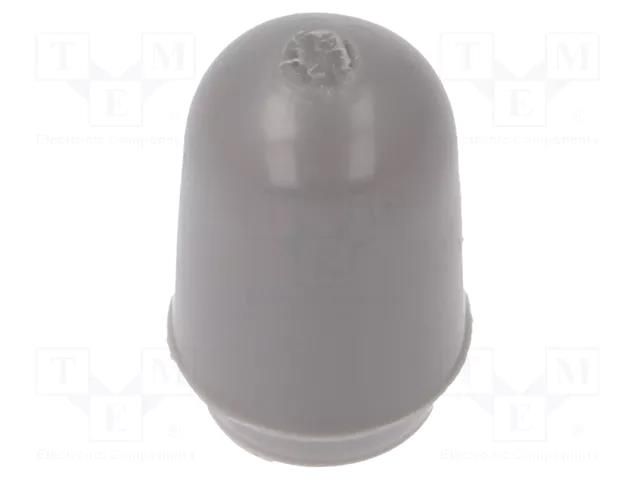 Cap; MTG; push-in; PVC; Body: grey; Illumin: none KNITTER-SWITCH C2107
