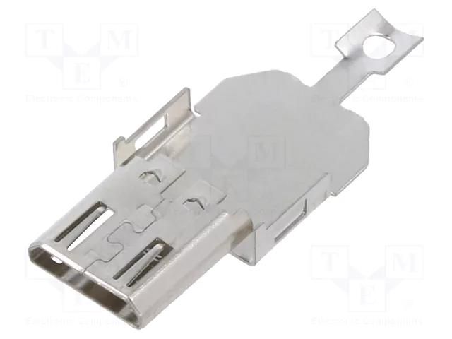 Plug case; for cable; USB 2.0; cut from reel; 4000pcs; ZX HIROSE ZX40-B-SLDA