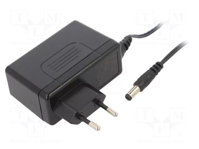 Power supply: switching; mains,plug-in; 48VDC; 30W; Out: 5,5/2,1 MEAN WELL GSV30E48-P1J