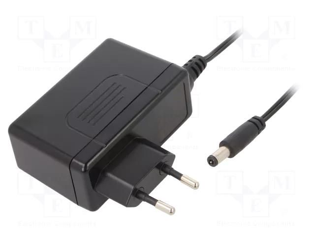 Power supply: switching; mains,plug-in; 12VDC; 50W; Out: 5,5/2,1 MEAN WELL GSV60E12-P1J