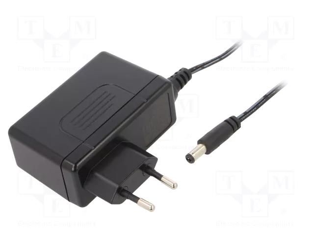 Power supply: switching; mains,plug-in; 24VDC; 60W; Out: 5,5/2,1 MEAN WELL GSV60E24-P1J