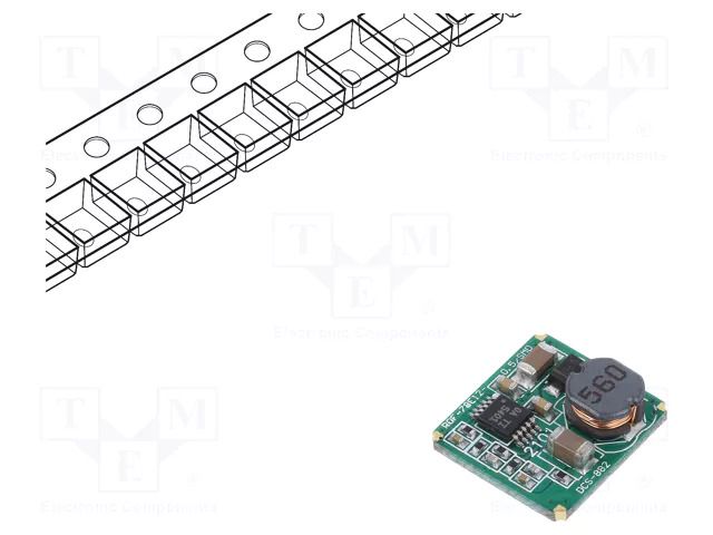 Converter: DC/DC; Uin: 15÷36VDC; Uout: 12VDC; Iout: 0.5A; SMT; OUT: 1 RECOM ROF-78E12-0.5SMD-R