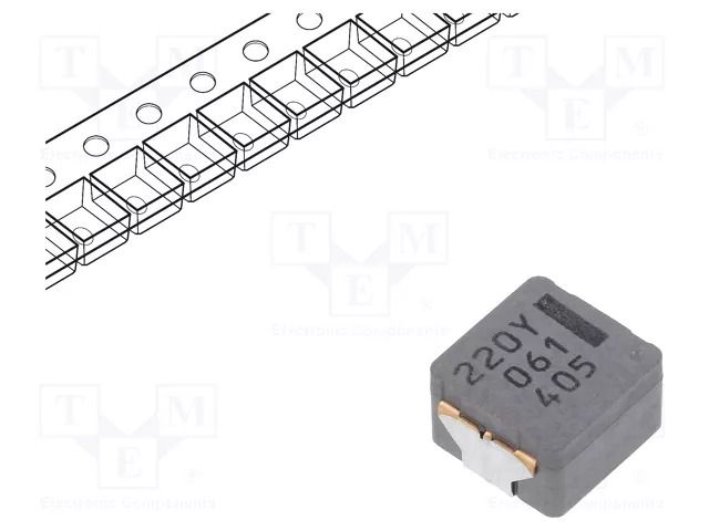 Inductor: wire; SMD; 22uH; 6.9A; 63mΩ; ±20%; ETQP5M; 8.5x8x5.4mm PANASONIC ETQP5M220YFK