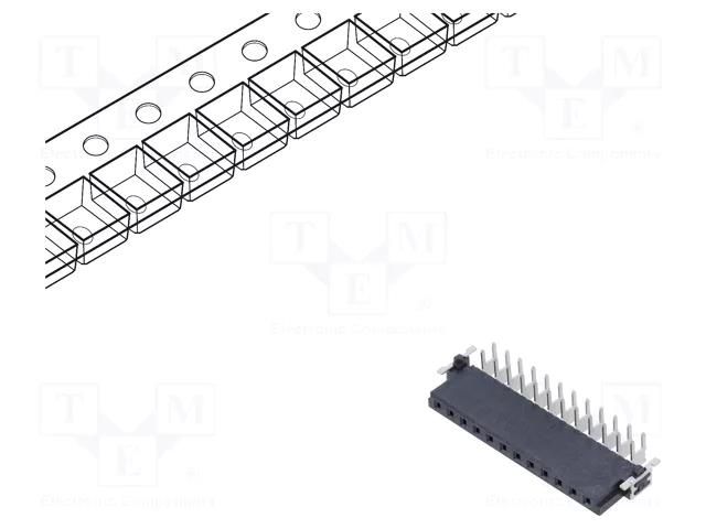 Connector: PCB to PCB; socket; female; PIN: 12; har-flex® Power HARTING 15650122701333