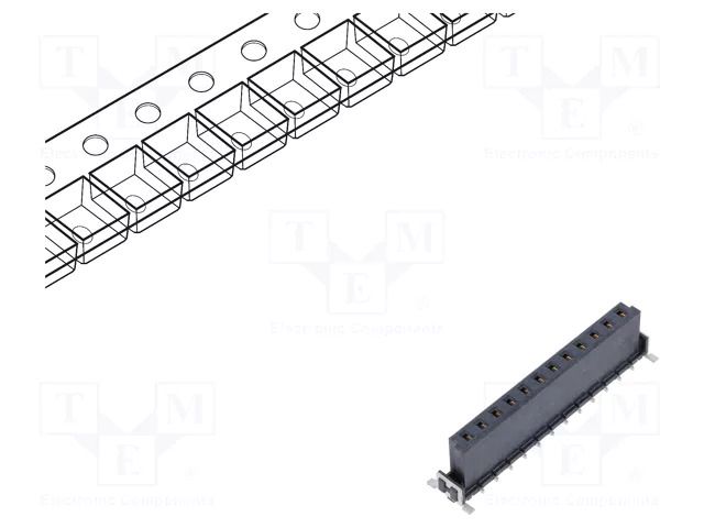 Connector: PCB to PCB; socket; female; PIN: 12; har-flex® Power HARTING 15620122601333