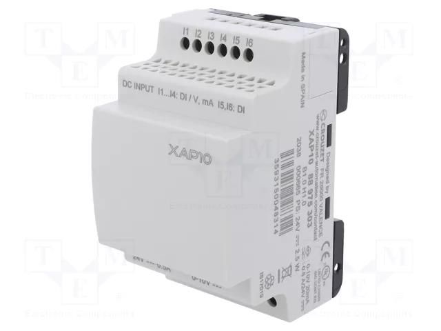 Module: extension; IN: 6; OUT: 4; OUT 1: digital,PWM; Millenium Evo CROUZET CROUZET-88975303