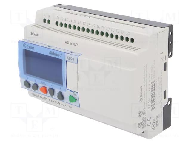 Programmable relay; IN: 16; Analog in: 0; OUT: 10; OUT 1: relay; IP20 CROUZET CROUZET-88974164