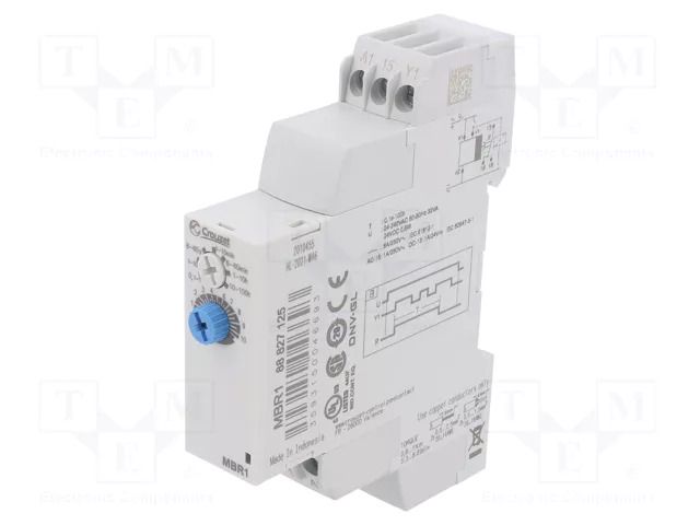 Timer; 0,1s÷100h; SPDT; 250VAC/8A; Usup: 24÷240VAC; 24VDC; -20÷60°C CROUZET CROUZET-88827125