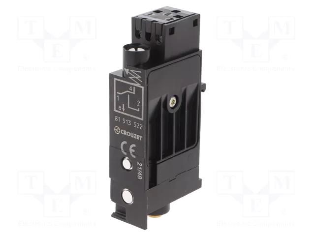 Pressure switch; -0.8÷-0.3bar; stub pipes Ø4mm; OUT: SPDT CROUZET CROUZET-81513522