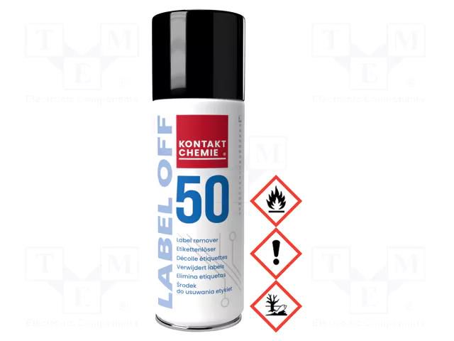 Agent for removal of self-adhesive labels; LABEL OFF 50; 200ml KONTAKT CHEMIE 50/200